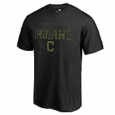 Men's Cleveland Indians Fanatics Branded Black Big & Tall Memorial Camo T-shirt FengYun,baseball caps,new era cap wholesale,wholesale hats